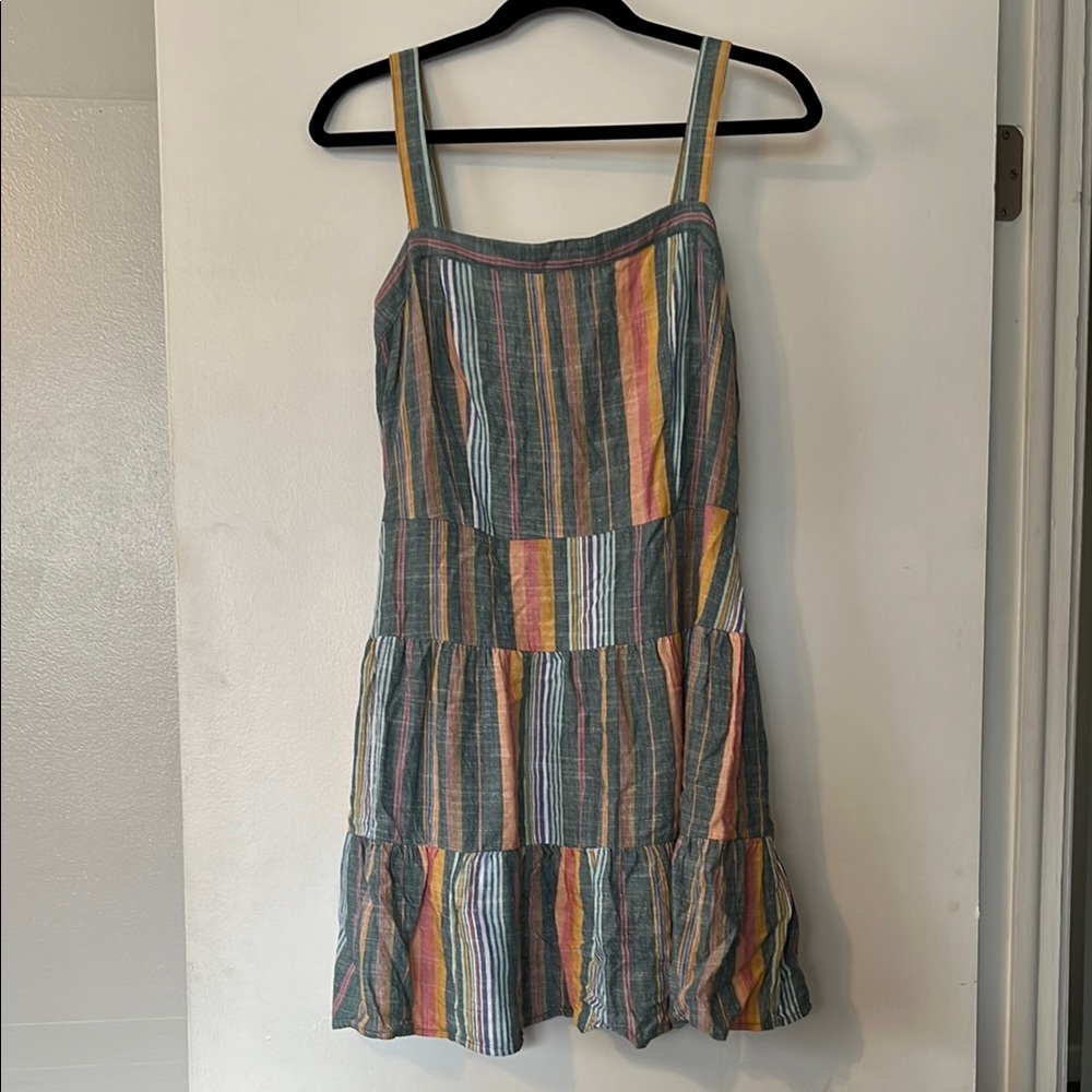 LOFT NEVER WORN Striped Multicolor Sundress